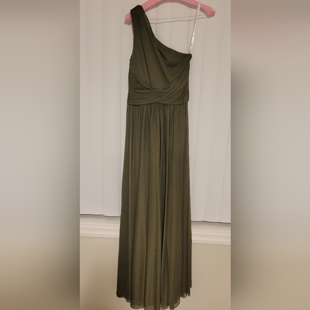 Davids Bridal Martini Olive Dress